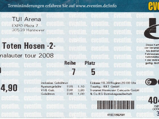 2008.12.19 Die Toten Hosen - Hannover, TUI Arena - machmalauter Tour 2008