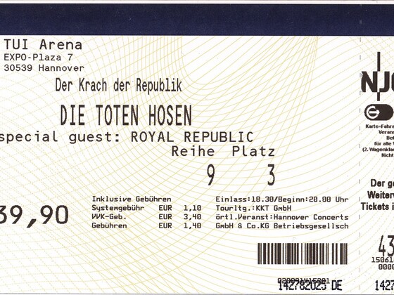 2012.12.11 Die Toten Hosen - Hannover, TUI-Arena - Der Krach der Republik