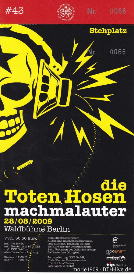 2009.08.28 Die Toten Hosen - Berlin, Waldbühne - machmalauter 2009 - #0066