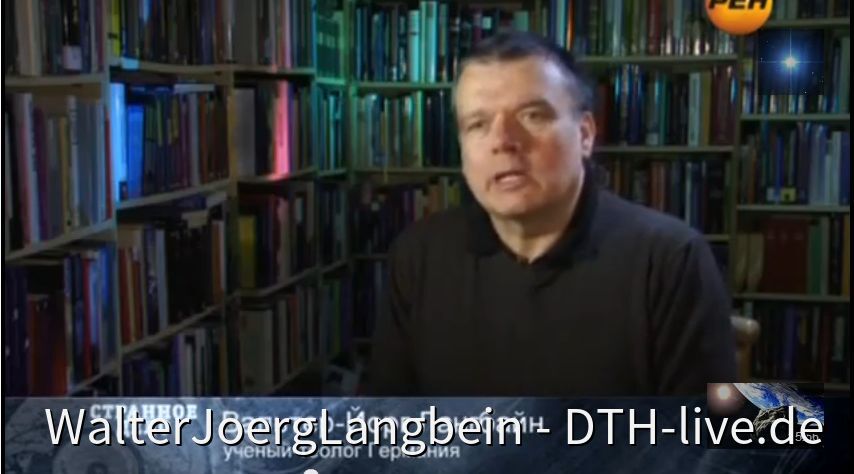Walter-Jörg Lanbein im russischen Fernsehen