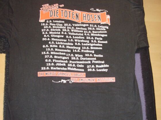 1992 Shirt Menschen, Tiere Sensationen Tour-Shirt RS