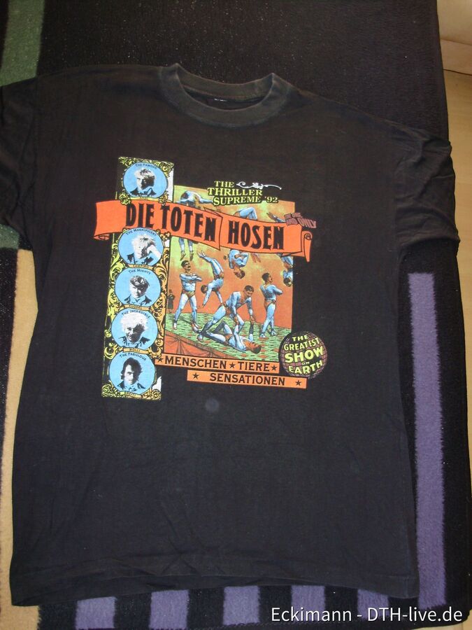 1992 Shirt Menschen, Tiere Sensationen Tour-Shirt VS